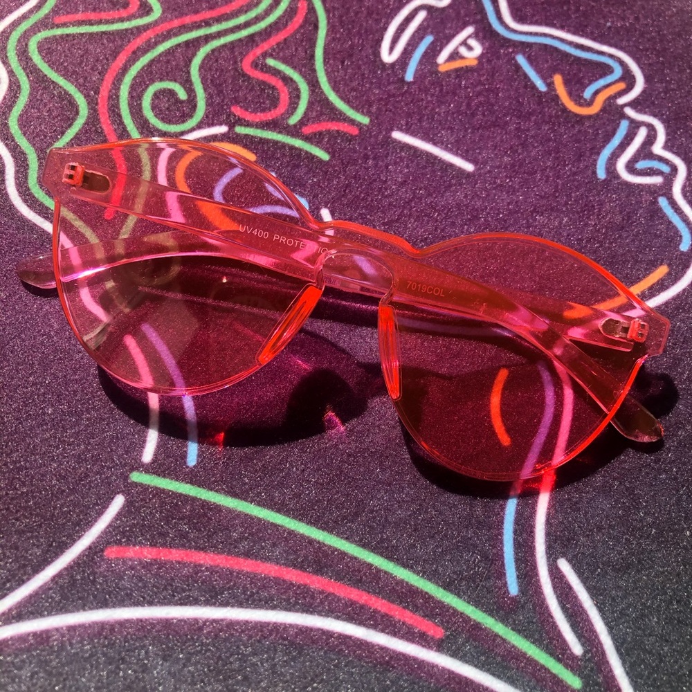 Pink Jelly Sunglasses